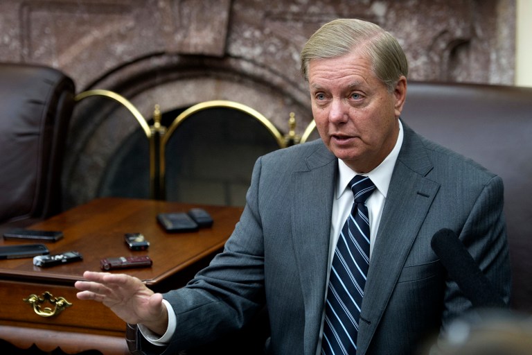 Sen. Lindsey Graham said Wednesday that Republicans should let Obamacare collapse under its own weight, and let Democrats take the brunt of the political damage. (AP Photo/Cliff Owen)