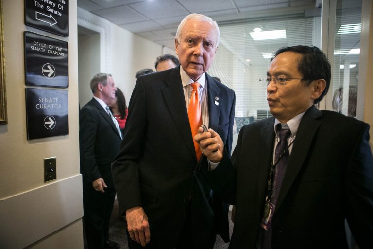 Senate Finance Committee Chairman Orrin Hatch, R-Utah. (Graeme Jennings/WEX)