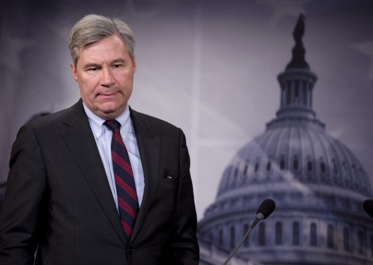 Sen. Sheldon Whitehouse, D-R.I., argued that Supreme Court Chief Justice John Roberts upheld Obamacare in order to help Republicans, analysis he offered to buttress the idea that the court's five Republican nominees are partisan jurists. (AP Photo/Manuel Balce Ceneta)