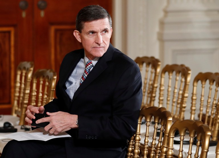 President Trump said he asked for former national security adviser Mike Flynn's resignation because it was "unacceptable" that Flynn misled VP Mike Pence.