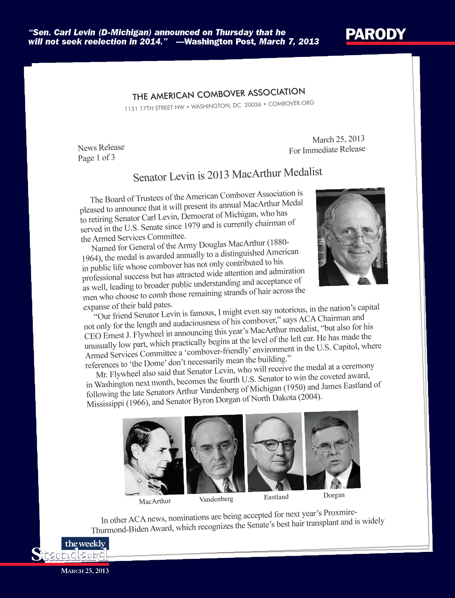 Senator Carl Levin’s prize-winning landscaping