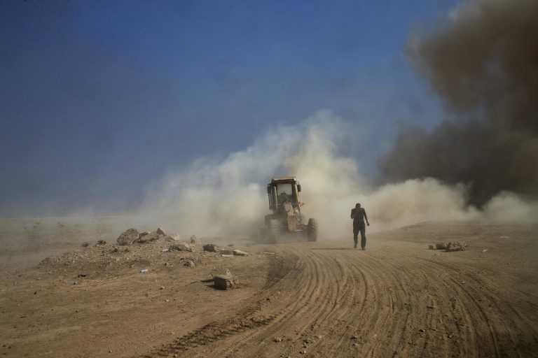 Volesky says the desertion follows a pattern that the U.S. has seen in other Islamic State-controlled cities. (AP Photo/Marko Drobnjakovic)