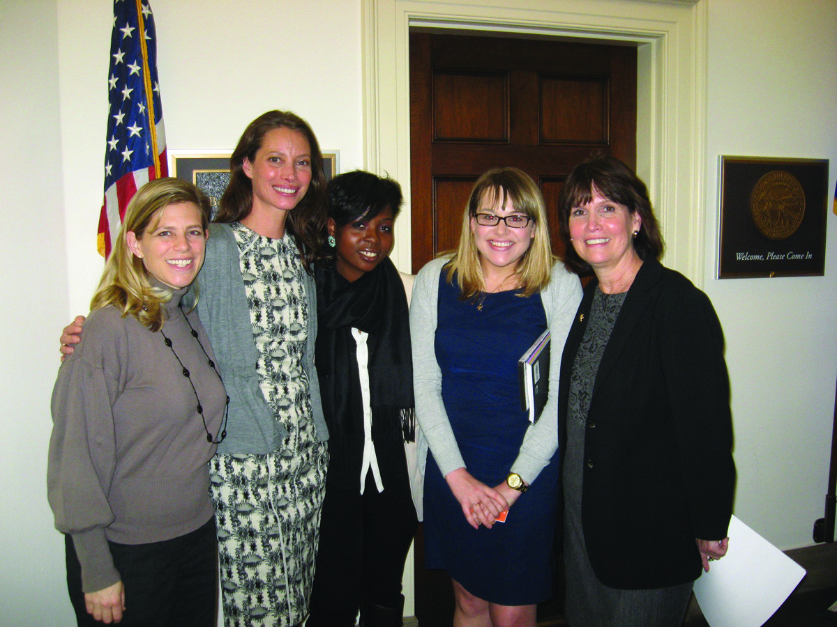 Sightings: Christy Turlington Burns lobbying with style