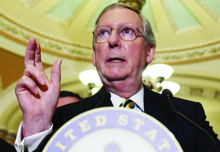 Senate Minority Leader Mitch McConnell takes aim at Supreme Court leak. 