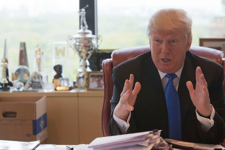 According to Donald Trump, he has a 