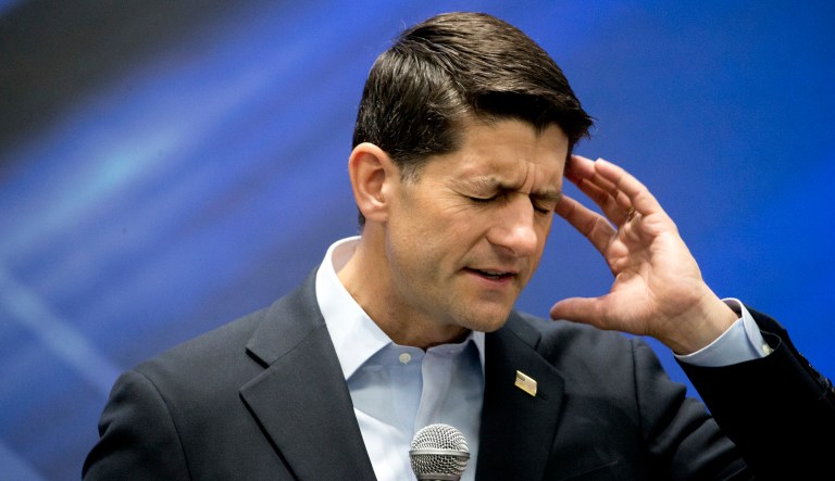 Is Ryan's silence an implicit endorsement? (AP Photo/Don Ryan).