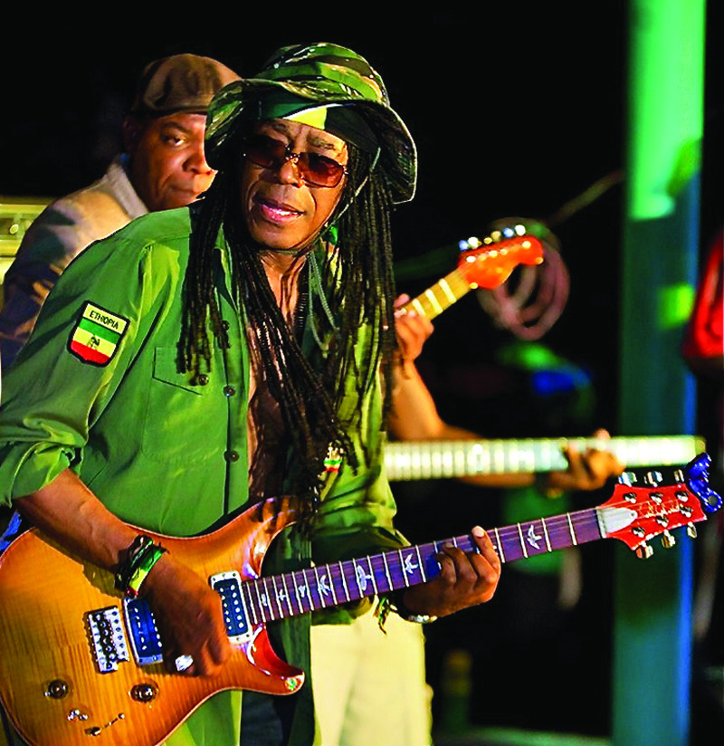 Junior Marvin pays tribute to Bob Marley at the Hamilton