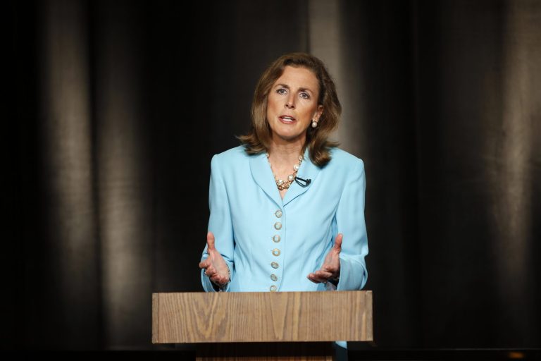 Democratic Senate candidate Katie McGinty announced that President Obama and Vice President Joe Biden both have endorsed her campaign. (AP Photo/Matt Slocum)