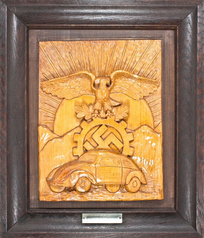 Auction: Rare artifact shows VW Beetle as emblem of Nazis