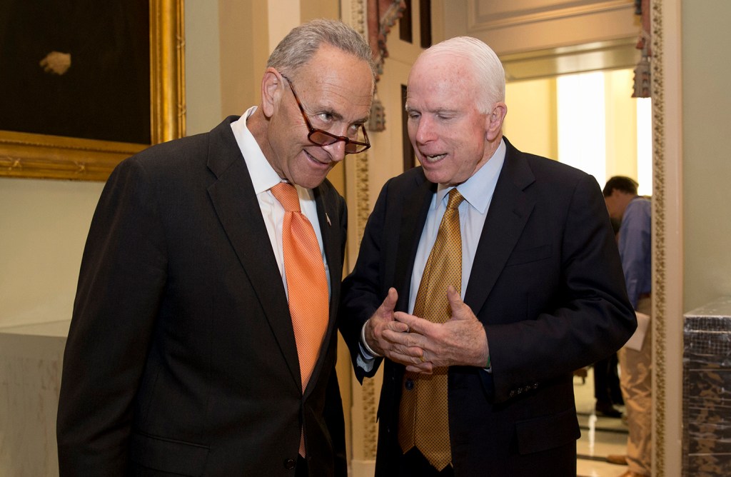 McCain, Schumer put pressure on Russia