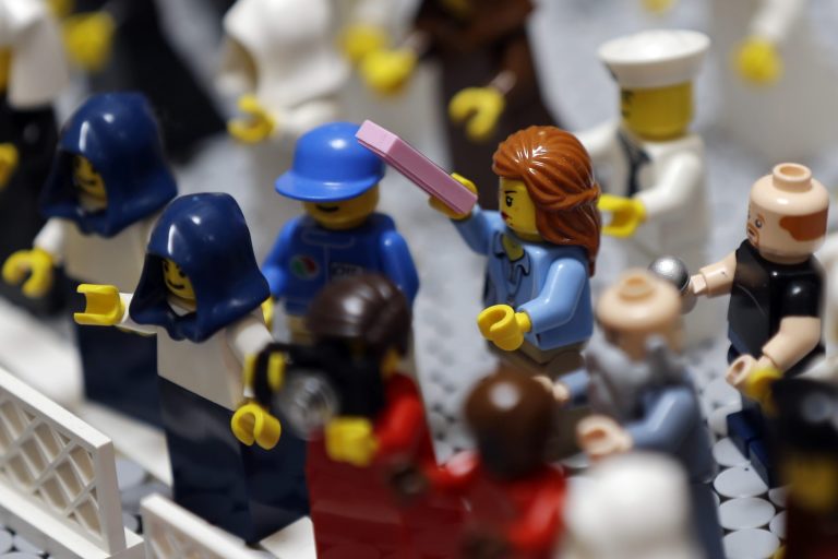 KarenÂ Keller had found research finding thatÂ Lego play accelerates development and helps with spatial and math skills. (AP Photo)