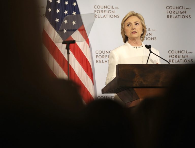 Clinton's campaign apparently demanded that a five-minute video produced by a comedy club be suppressed. (AP Photo/Seth Wenig)