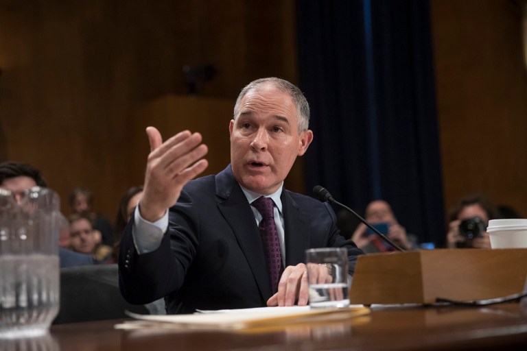 Democrats are boycotting committee vote on EPA nominee Scott Pruitt that was scheduled for Wednesday morning. (AP Photo/J. Scott Applewhite)