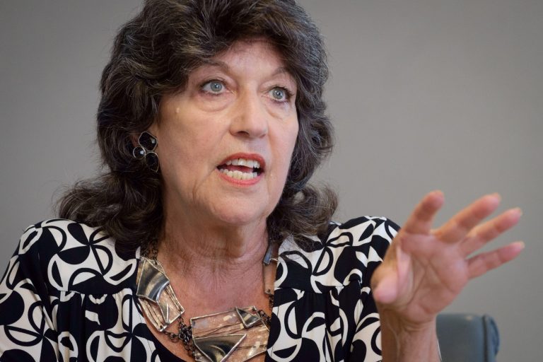 Independent District of Columbia mayoral candidate Carol Schwartz answer questions during an Associated Press interview Wednesday, July 30, 2014 in Washington. (AP Photo/J. David Ake)