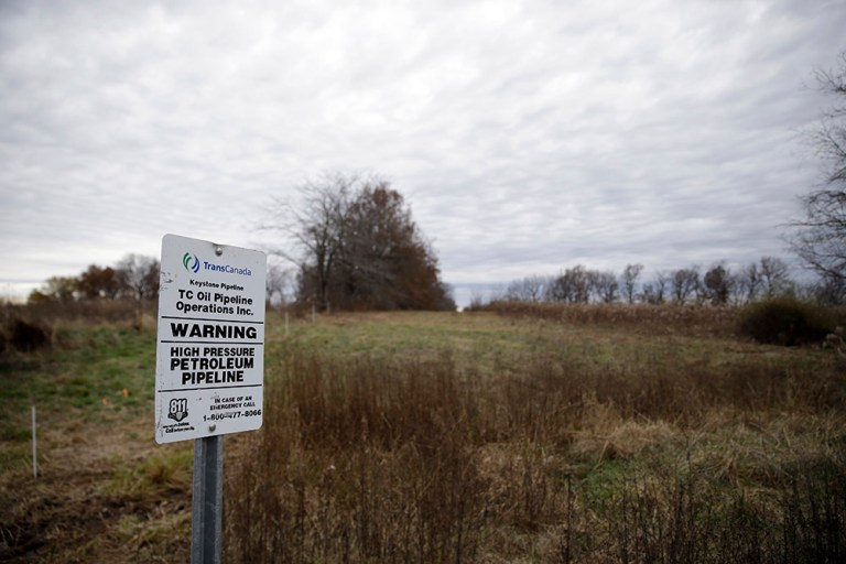 A portion of the Keystone oil pipeline was closed Monday after a leak was found over the weekend, said pipeline owner TransCanada. (AP Photo/Jeff Roberson)