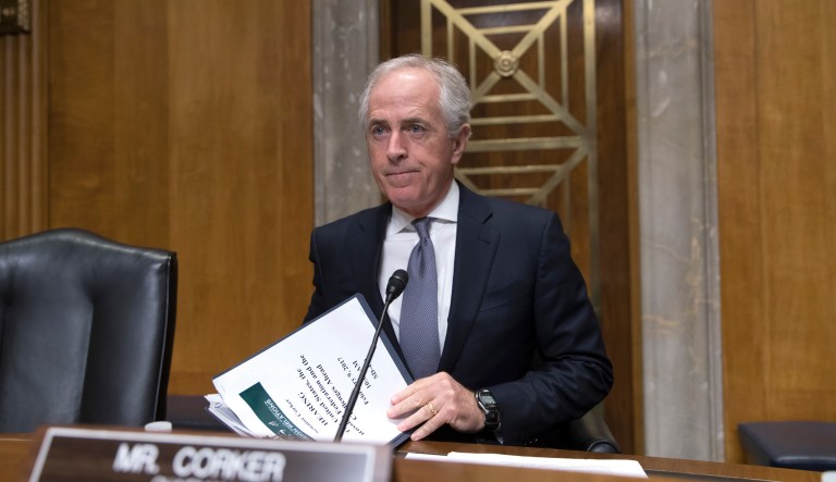 Sen. Bob Corker, R-Tenn., said he wanted to support the Trump administration's diplomatic efforts but they were constantly being undermined by President Trump. (AP Photo/J. Scott Applewhite, file)