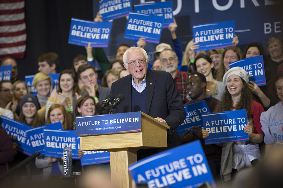 Sanders supporters never tire of his stump speech
