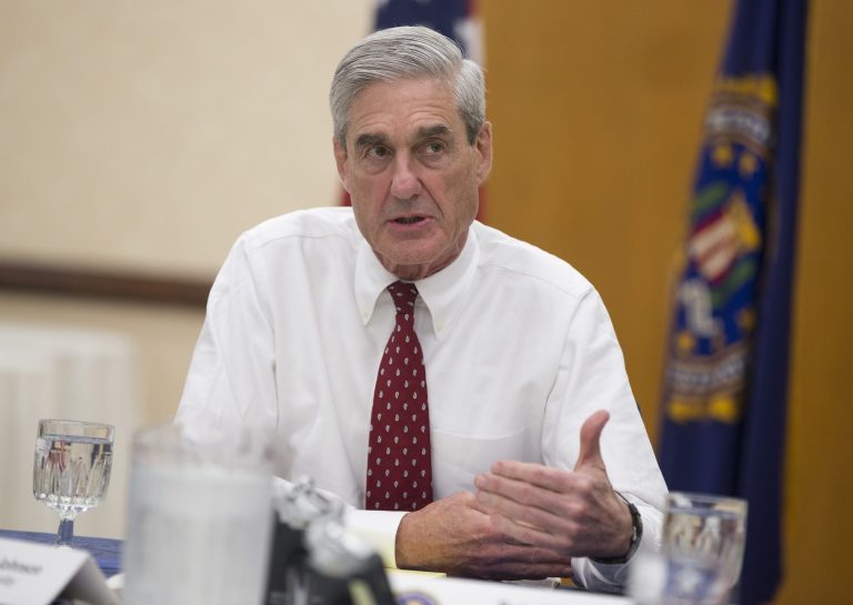   Outgoing FBI director Robert Mueller speaks during an interview at FBI headquarters on Wednesday, Aug. 21, 2013, in Washington. The nature of terrorism has changed in Robert Muellerâs dozen years as FBI director, but his concerns for the future are much the same as when terrorists struck on Sept. 11, 2001, merely a week after heâd taken over the bureau. (AP Photo/Evan Vucci)  
