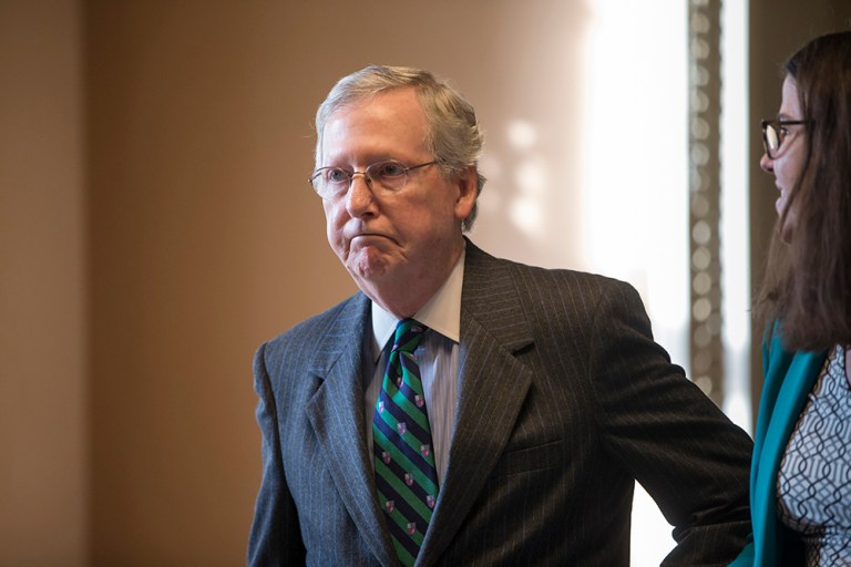 McConnell emphasized to conservatives that he won't allow Obama to name Scalia's replacement. (AP Photo/J. Scott Applewhite)