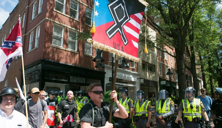 In Charlottesville, there were multiple bad actors. White nationalists and neo-Nazis uttering vile racism demonstrated against the removal of a Robert E. Lee statue. One of their numbers drove a car into a crowd, killing one young woman and injuring about 20 others. (Graeme Jennings/Washington Examiner)
