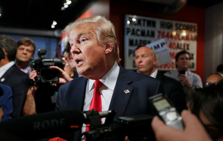 One major progressive group announced plans Tuesday to launch a probe into President-elect Trump. (AP Photo/Mark Humphrey, File)