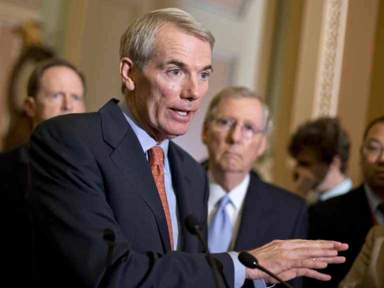 Sen. Rob Portman, of the Cincinnati area, says website woes are more evidence that President Obama's health care overhaul should be halted.ÃÂ (AP Photo/J. Scott Applewhite)