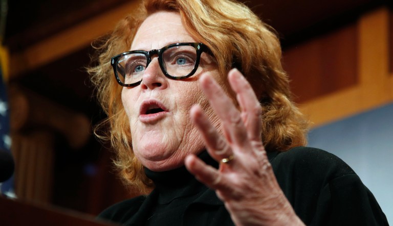Heidi Heitkamp called Alex Azar, a former pharmaceuticals executive and Department of Health and Human Services veteran under the George W. Bush administration, 