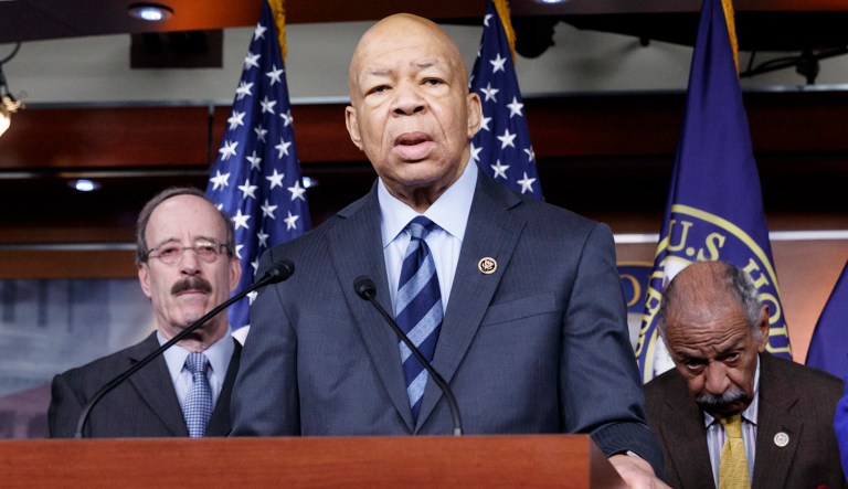 House Democrats want the White House to hand over any tapes that President Trump may have of his private conversations with fired FBI Director James Comey. (AP Photo/J. Scott Applewhite)