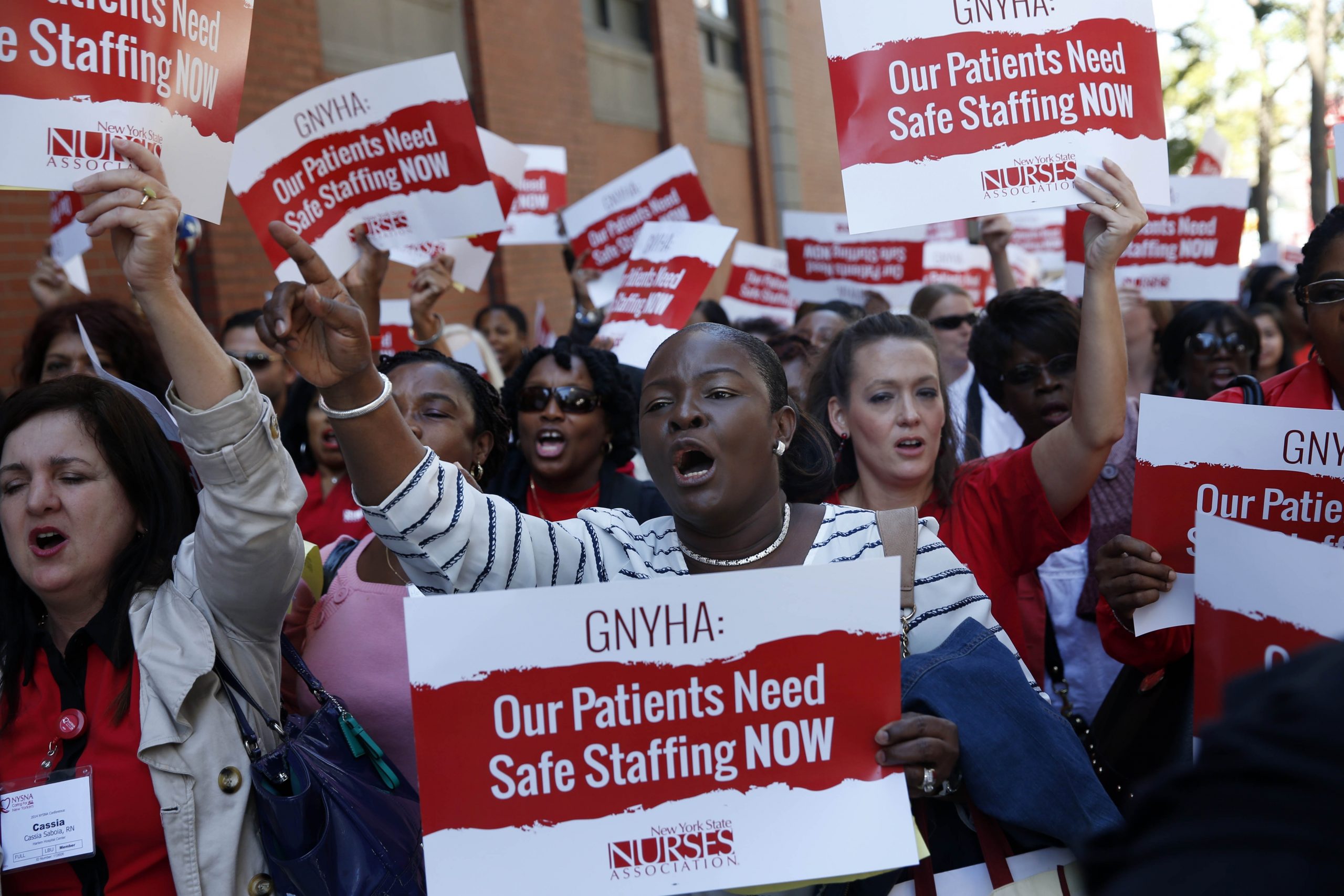 New York nurses press for higher staffing levels