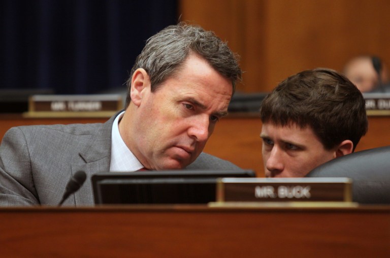 Rep. Walker said that if President Trump and Republican leaders agree to two major changes, the RSC might support their plan. (AP Photo/Lauren Victoria Burke)