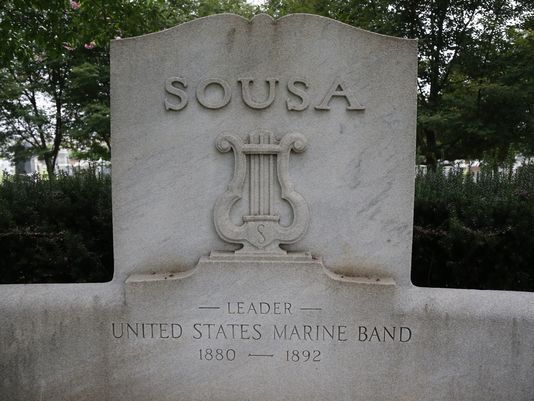 Famed American composer John Philip Sousa is among the famous people buried in Historic Congressional Cemetery. (AP Photo)