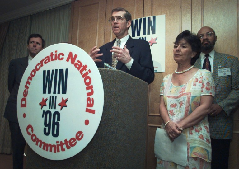 Don Fowler, who chaired the DNC for two years in the mid-1990s, suggested the Democratic Party come up with a list of replacement candidates following an incident this weekend in which Hillary Clinton was seen collapsing outside of an event in New York City. (AP Images)