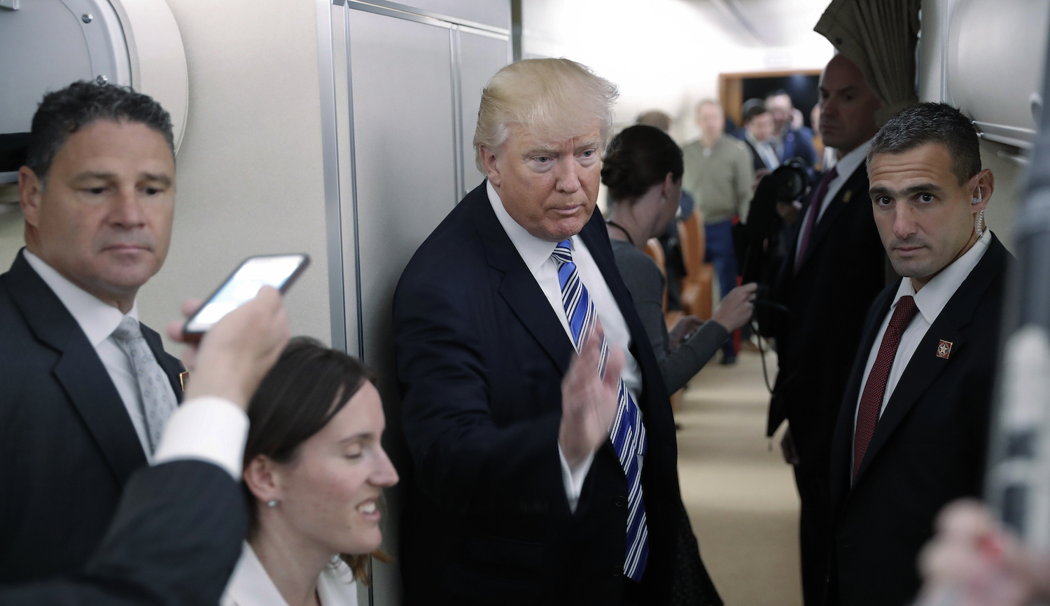 Trump claims anonymous sources ‘made up’ by ‘fake news writers’