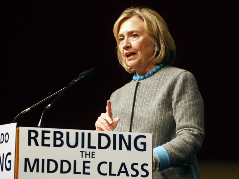 Hillary Clinton said that business and corporations don't create jobs. (AP Photo)