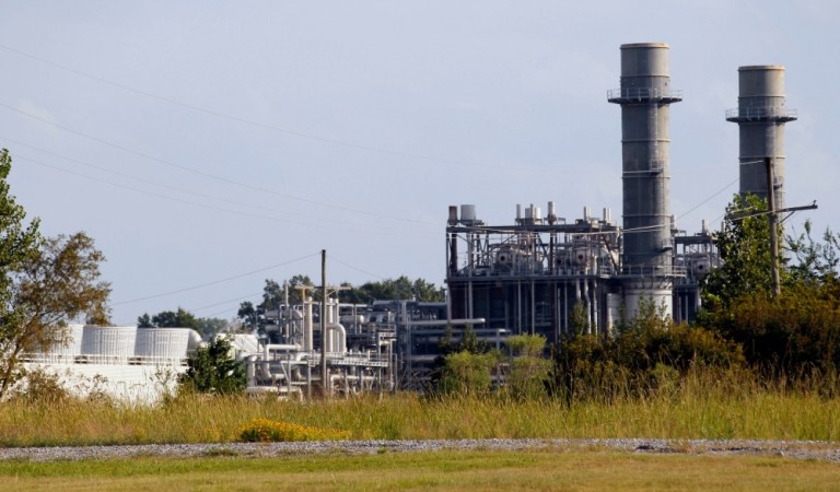 One of the major factors of the decrease in greenhouse gases is the switch from coal-based electricity to highly efficient gas-fired power plants. (AP Photo)