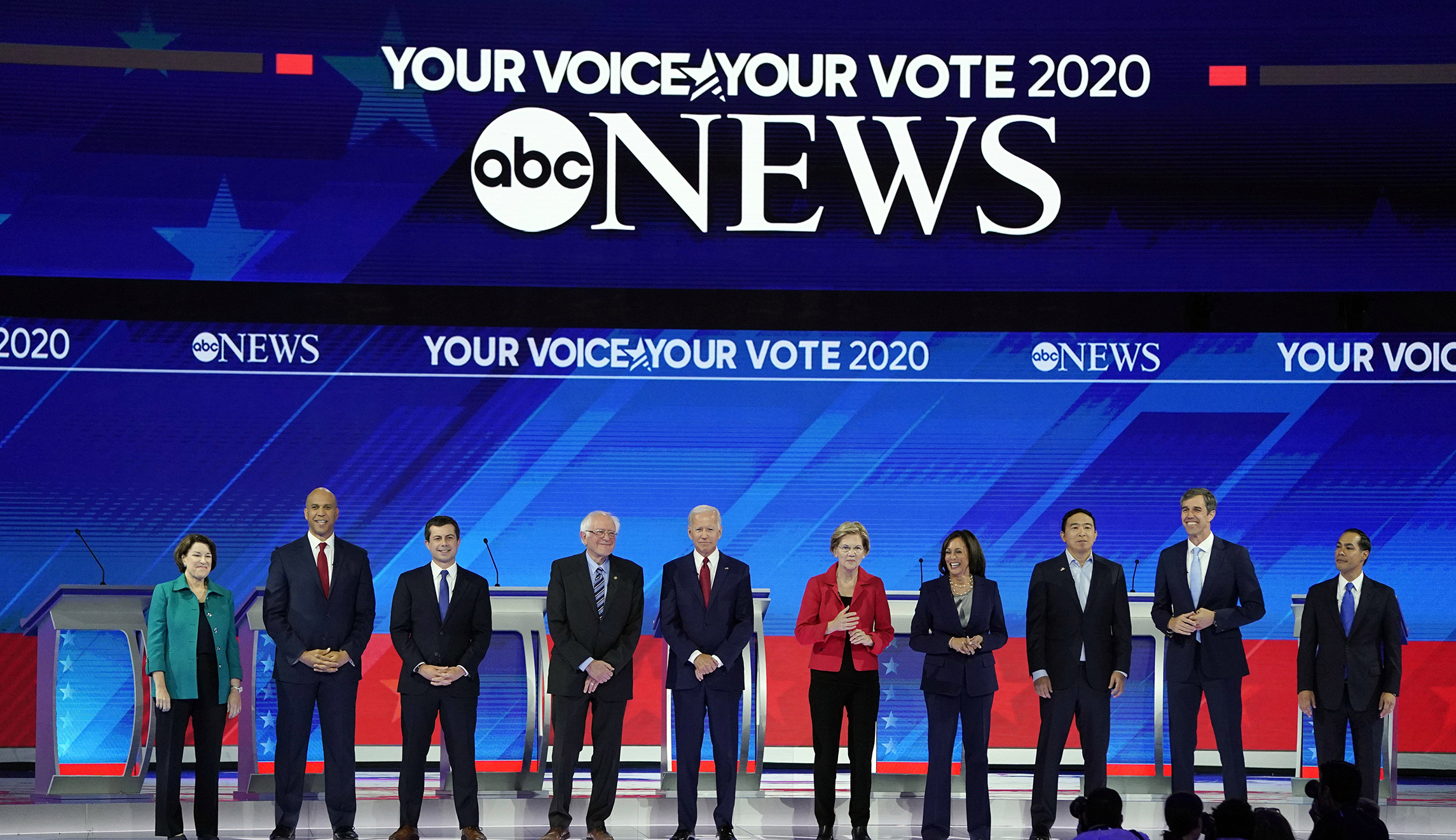 Democratic debate goes almost hour-and-a-half without commercial break