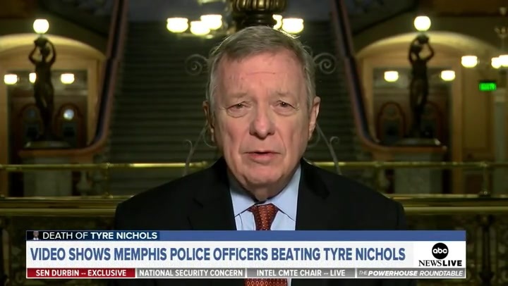 WATCH: Durbin urges Cory Booker and Tim Scott to revisit police reform after Tyre Nichols death