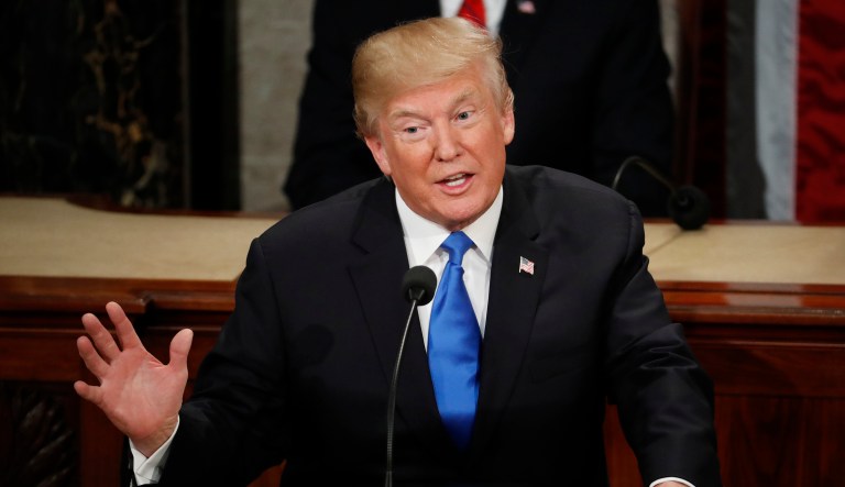 During the State of the Union speech, President Trump referenced Obamacare once, and it was telling both for what he did say and what he didn't say. (AP Photo/Pablo Martinez Monsivais)