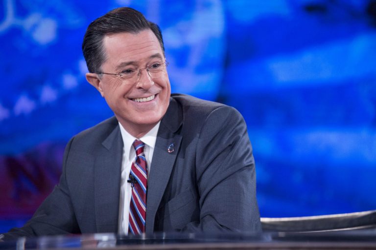 The Times covered then-President George W. Bush's comedy, but not Colbert's. (Getty images/Andrew Harrer)