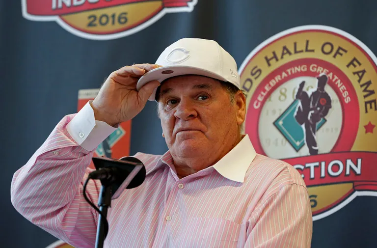Pete Rose did not send GOP front-runner Donald Trump an autographed baseball, and he certainly didn't endorse the billionaire businessman, the all-time hit king's lawyer said Monday. (AP Photo/Gary Landers)