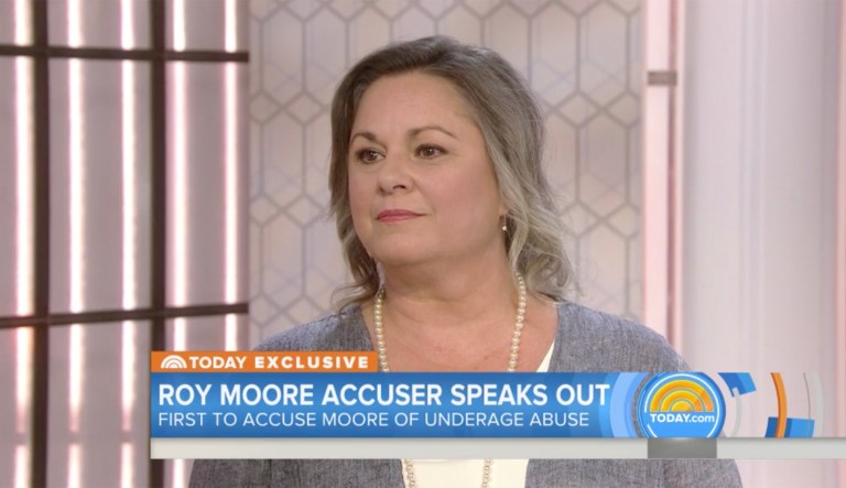Leigh Corfman, the first woman to accuse Alabama Senate candidate Roy Moore of molestation and sexual assault, told NBC's 