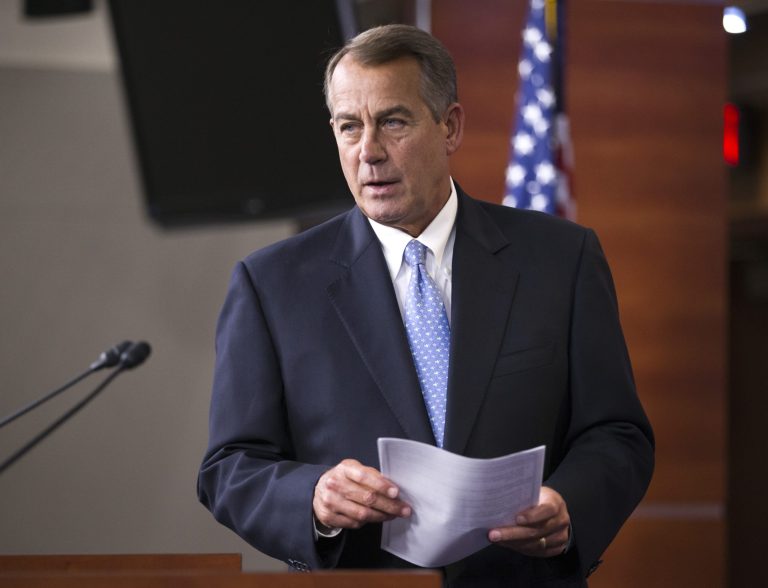 House Speaker John Boehner, R-Ohio, said spending cuts must be part of any agreement to raise the debt ceiling. (AP Photo/J. Scott Applewhite)