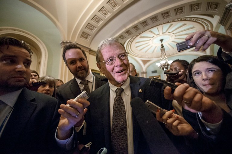 Climate change detractor Sen. James Inhofe is pressing parents to 