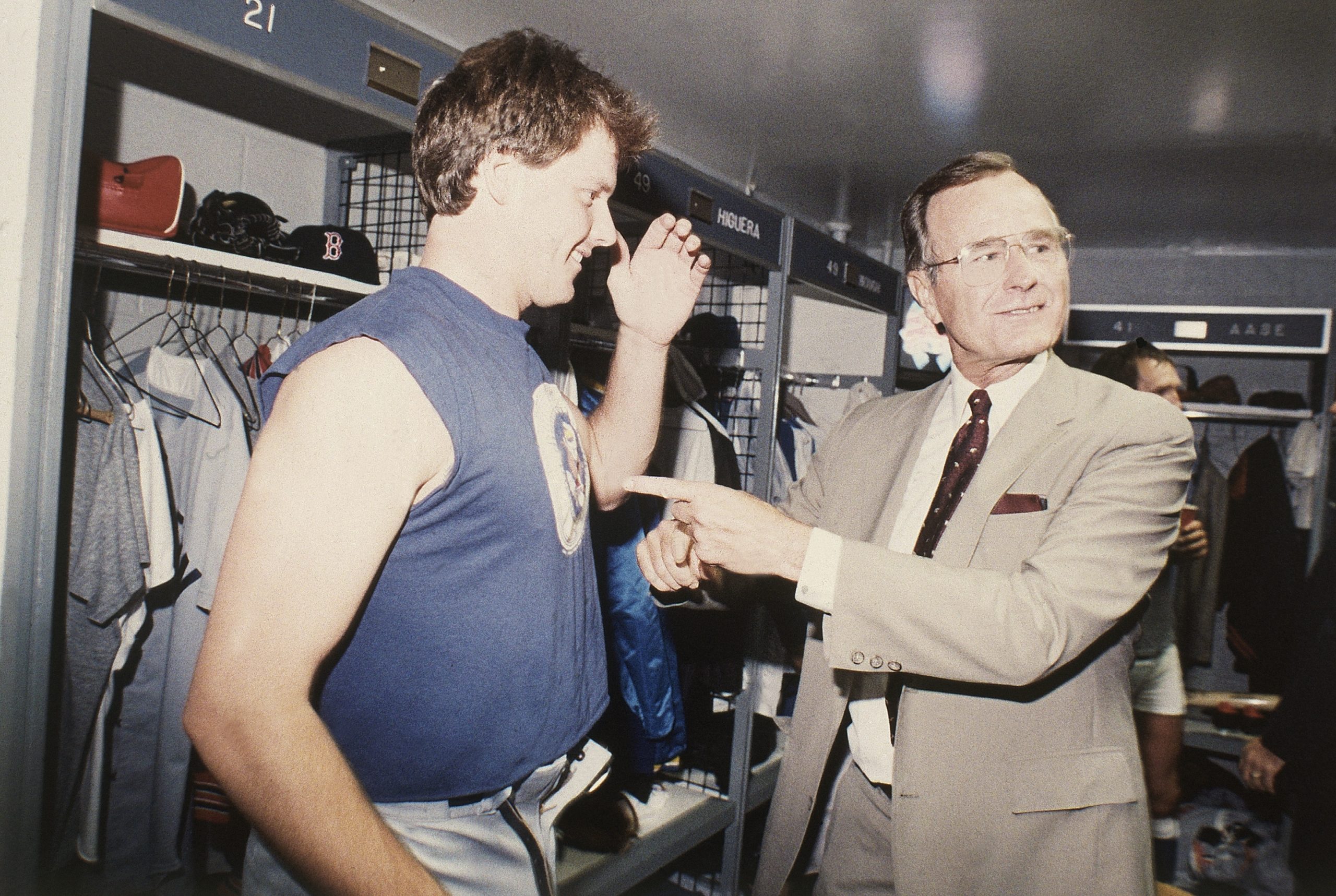 Roger Clemens and George H W Bush 1986