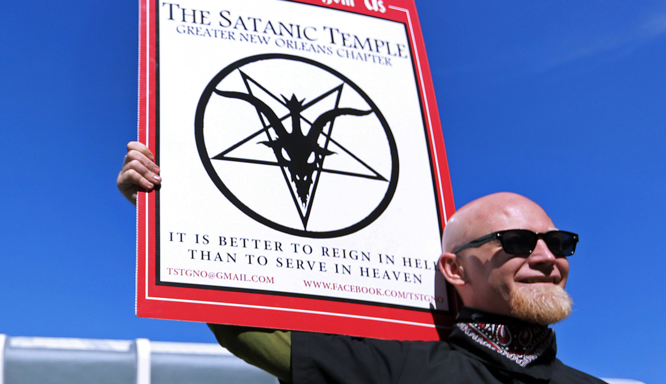 Protesting against religious liberty, the Satan clubs really are evil