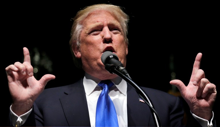 President Trump on Tuesday was being blamed for heightened racial tensions across America.