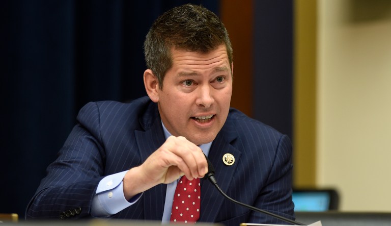 In this Feb. 10, 2016 file photo, Rep. Sean Duffy, R-Wis. speaks on Capitol Hill in Washington. 