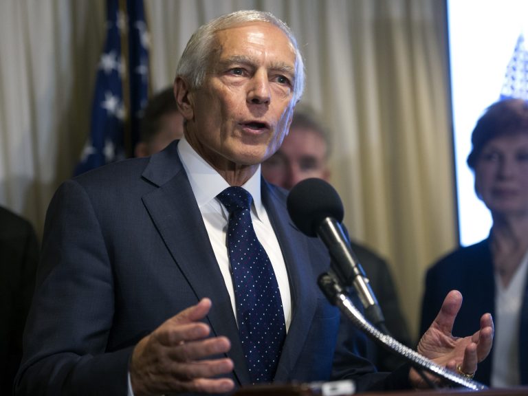 Retired Army Gen. Wesley Clark speaks during a news conference with retired military officers who are supporting Democratic Presidential candidate Hillary Clinton, Wednesday, Sept. 21, 2016, in Washington. 