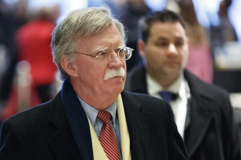 John Bolton, the former U.S. ambassador to the United Nations, arrives at Trump Tower for a meeting with President-elect Donald Trump, Friday, Dec. 2, 2016, in New York.
