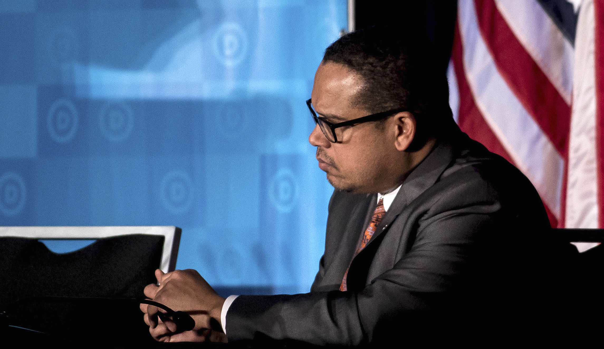 Keith Ellison denies domestic violence allegations